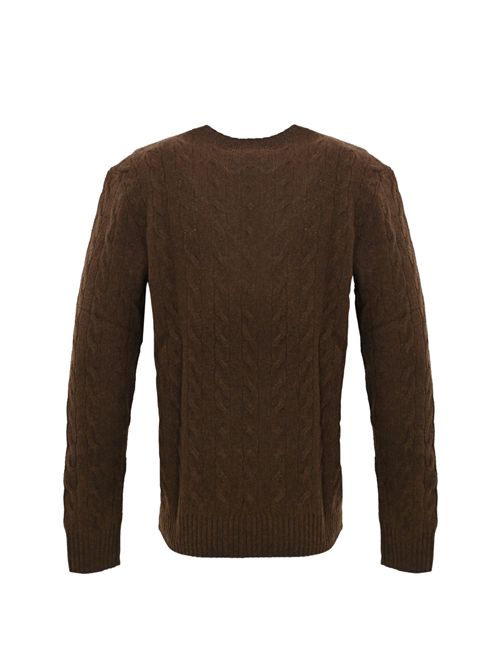 Maglione a trecce misto cashmere Brown POLO RALPH LAUREN | 710876762029